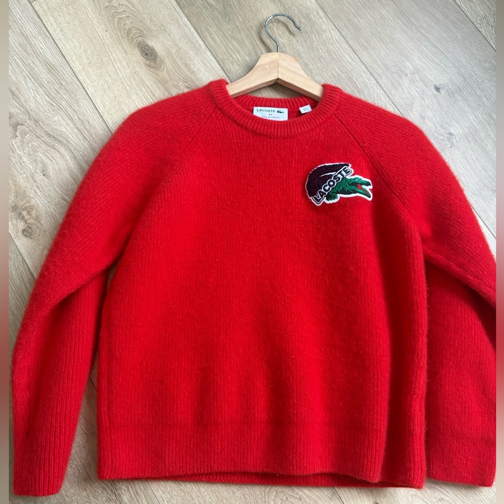 Lacoste Vibrant Red Crewneck Sweater
